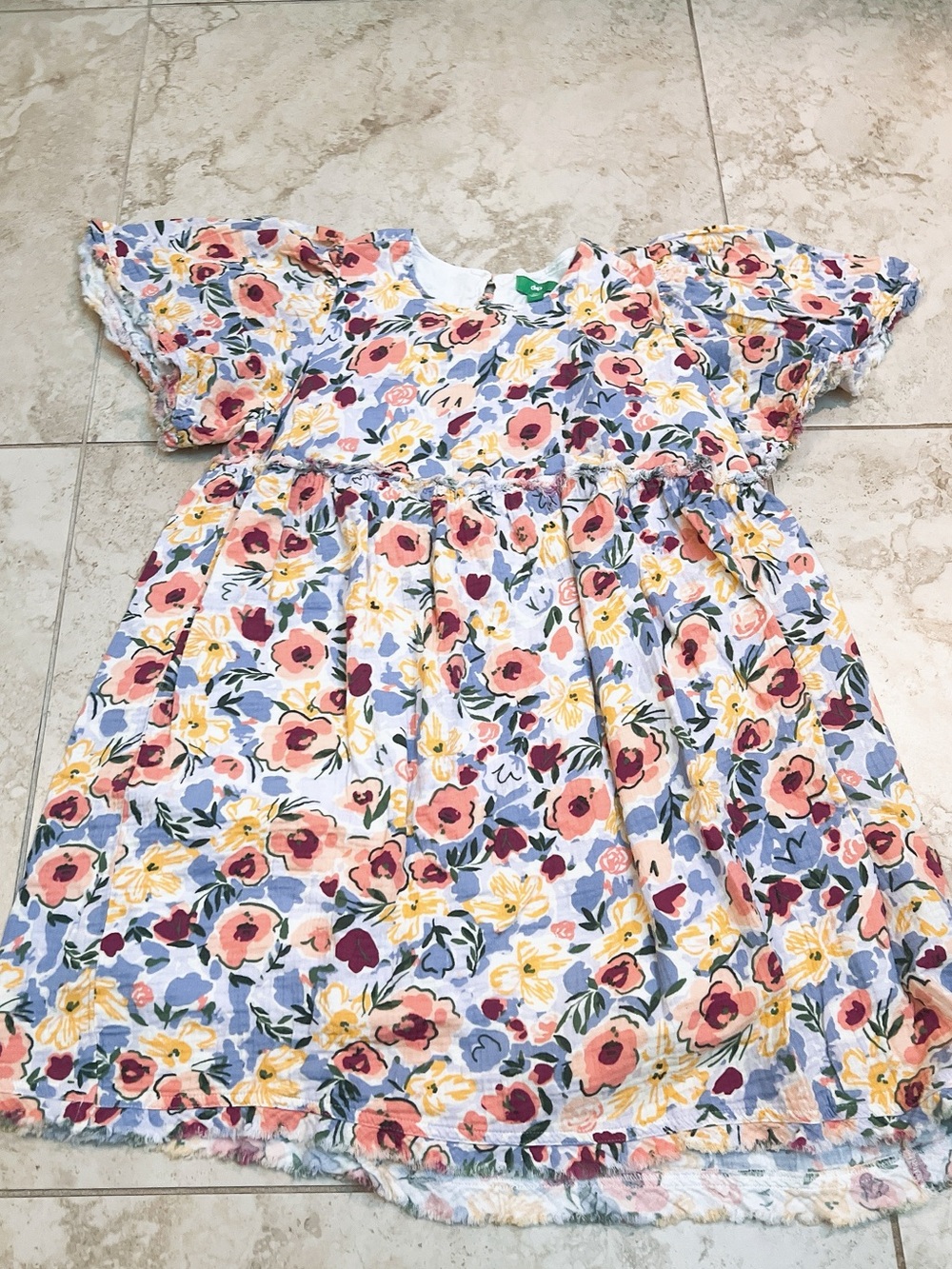 Free- Dip floral babydoll dress